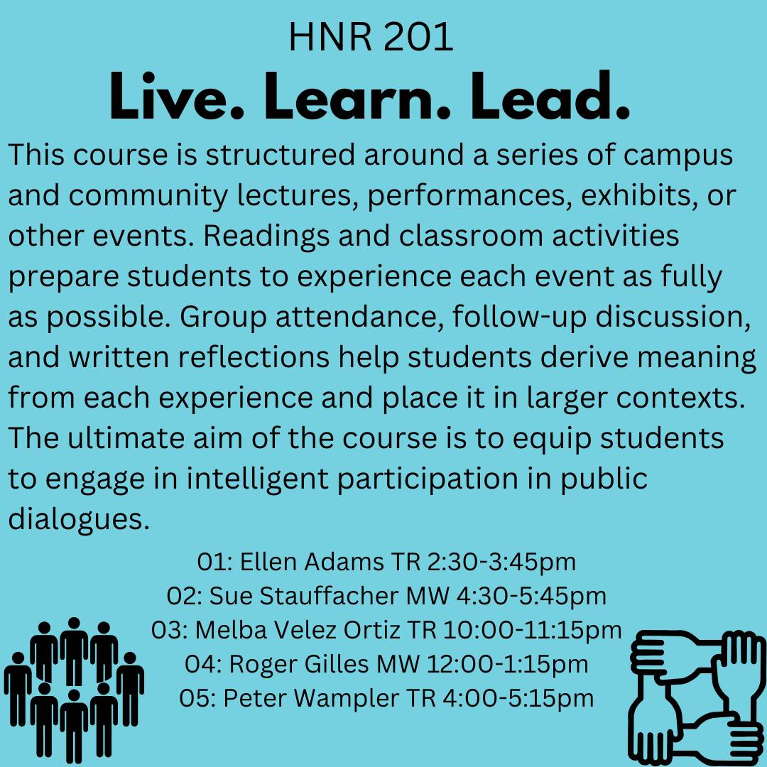 course description HNR 201